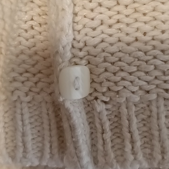 Vintage 70s 80s :: luxurious Ioco Silk Angora Women's Cream Longline Sweater L - Picture 12 of 12